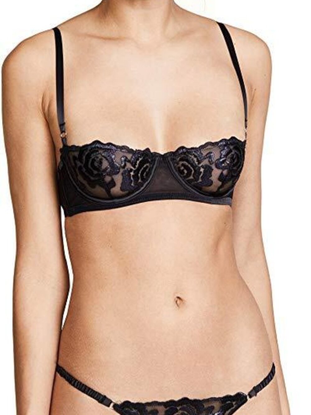 Kendall + Kylie Womens Embroidery Mesh Bra